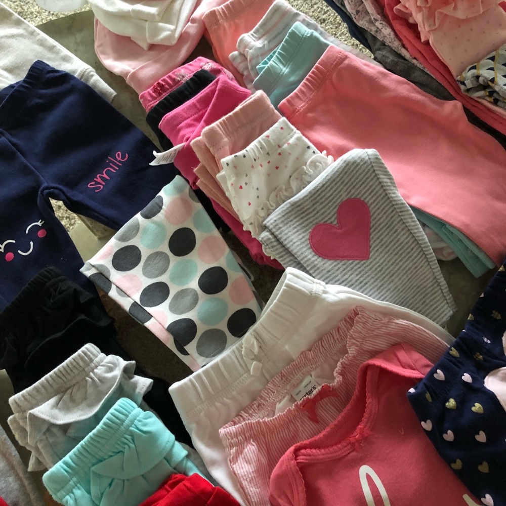 A lot of baby pants at least 35 pair bundle